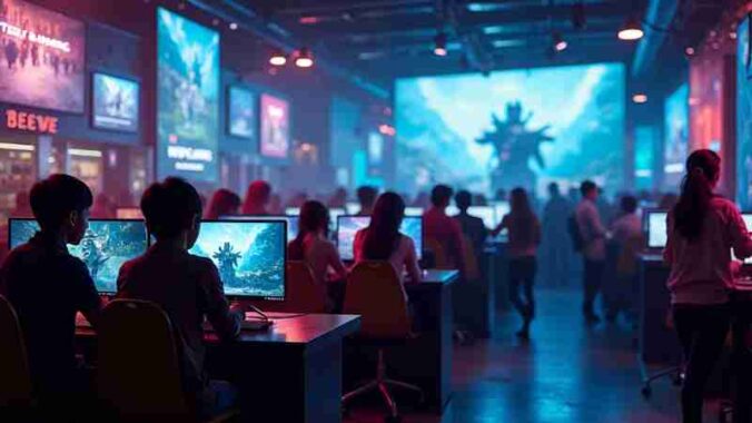 2025: A New Era for Online Gaming in Germany, Concept art for illustrative purpose, tags: deutschlands - Monok